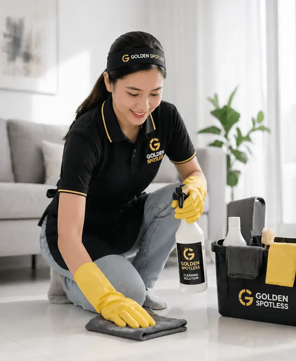golden spotless cleaning professional indoor vertical
